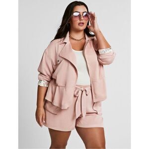 Frye Millennial Pink Utility Jacket Plus Size 3X
